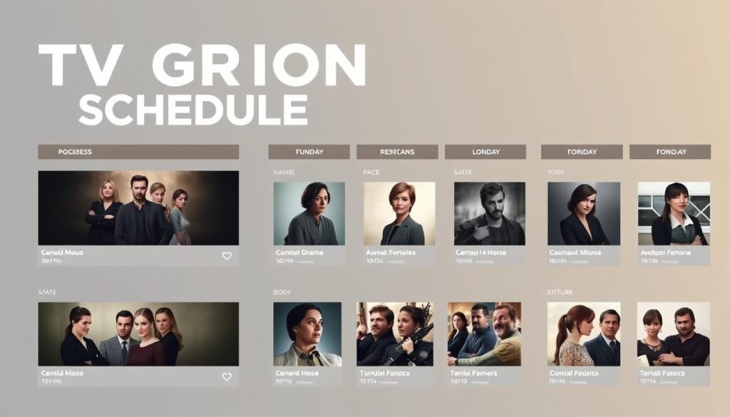 ตารางออกอากาศซีรีส์ ตารางออกอากาศซีรีส์