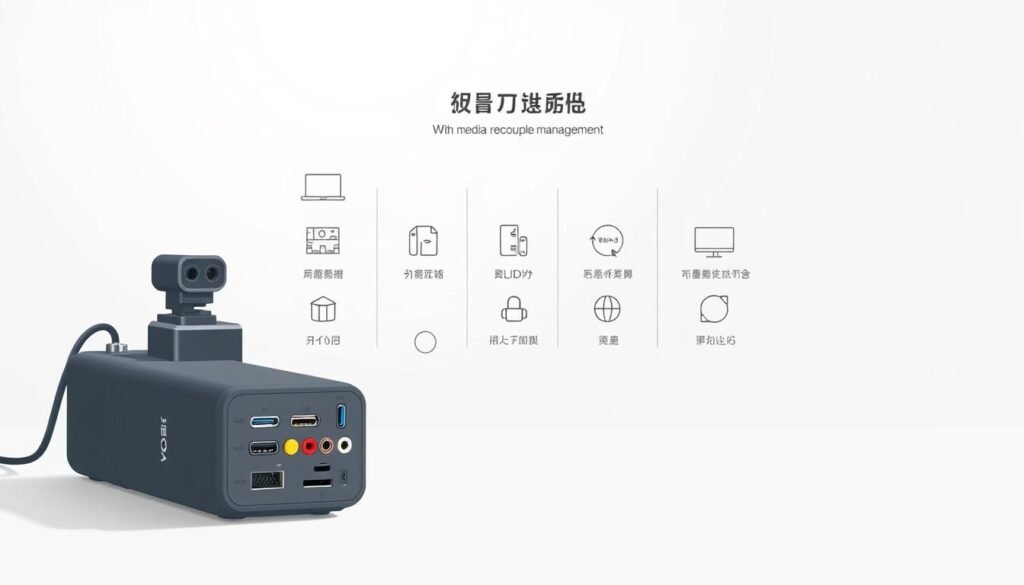 A clean, minimalistic illustration depicting the key features and functionality of a media recording device. Set against a neutral, softly-lit background, the device is prominently displayed in the foreground, showcasing its various inputs, controls, and recording indicators. The middle ground features a simple, elegant layout of icons and visual cues that summarize the device's core capabilities, such as recording video, audio, and capturing screenshots. The background subtly hints at the device's integration with digital content management, without distracting from the main subject. The overall composition and color palette convey a sense of professionalism, practicality, and ease of use, aligning with the subject matter and the "สรุป" section of the article. A clean, minimalistic illustration depicting the key features and functionality of a media recording device. Set against a neutral, softly-lit background, the device is prominently displayed in the foreground, showcasing its various inputs, controls, and recording indicators. The middle ground features a simple, elegant layout of icons and visual cues that summarize the device's core capabilities, such as recording video, audio, and capturing screenshots. The background subtly hints at the device's integration with digital content management, without distracting from the main subject. The overall composition and color palette convey a sense of professionalism, practicality, and ease of use, aligning with the subject matter and the "สรุป" section of the article.