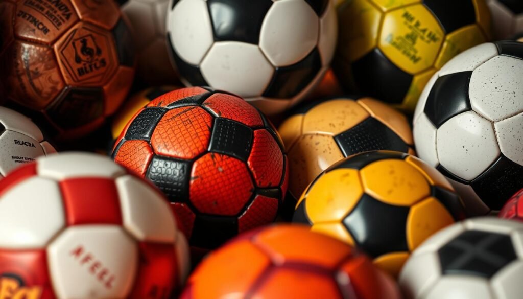 A close-up shot of various soccer balls, showcasing their diverse colors, textures, and patterns. The balls are arranged in a visually appealing composition, with a focus on the intricate details that contribute to their market value. The lighting is soft and diffused, creating a warm and inviting atmosphere that highlights the premium quality of the products. The background is slightly blurred, allowing the viewer to concentrate on the tactile and aesthetic qualities of the soccer balls. The overall scene conveys a sense of expertise and authority in the analysis of soccer ball pricing dynamics. A close-up shot of various soccer balls, showcasing their diverse colors, textures, and patterns. The balls are arranged in a visually appealing composition, with a focus on the intricate details that contribute to their market value. The lighting is soft and diffused, creating a warm and inviting atmosphere that highlights the premium quality of the products. The background is slightly blurred, allowing the viewer to concentrate on the tactile and aesthetic qualities of the soccer balls. The overall scene conveys a sense of expertise and authority in the analysis of soccer ball pricing dynamics.