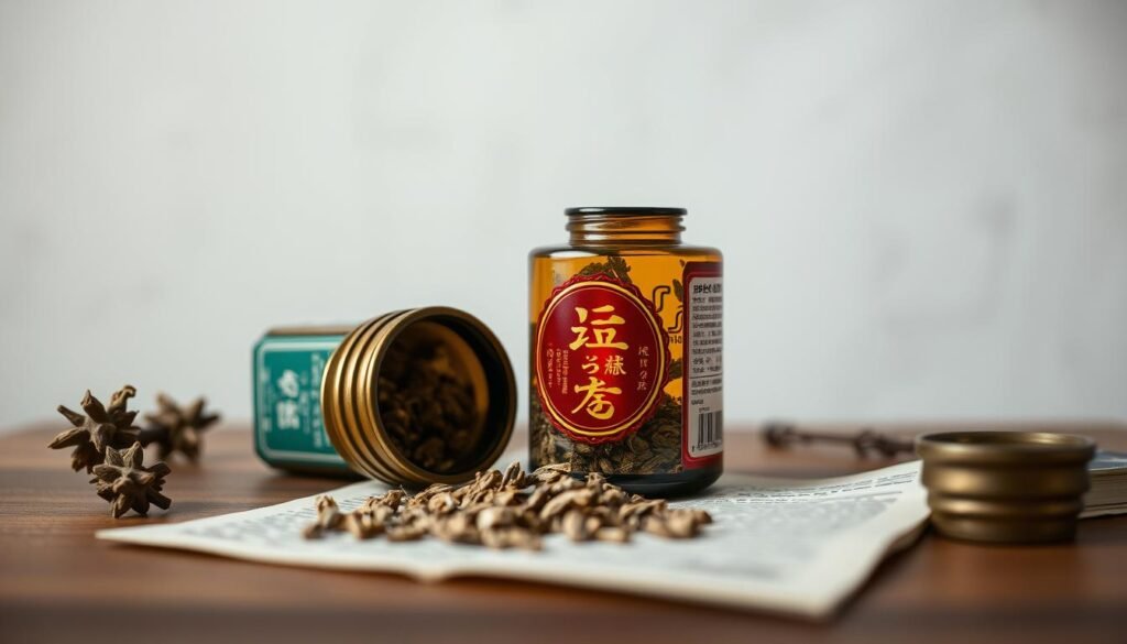 A detailed review of the traditional Chinese herbal remedy, showcasing its intricate history and modern application. The image depicts a thoughtful examination of the product, with a well-lit, close-up view showcasing its intricate packaging and components. The scene is set against a soft, muted background, creating a contemplative and scholarly atmosphere. The lighting emphasizes the texture and craftsmanship, inviting the viewer to closely inspect the item. The composition highlights the review process, capturing the essence of the user's experience and evaluation of the remedy's claimed benefits. A detailed review of the traditional Chinese herbal remedy, showcasing its intricate history and modern application. The image depicts a thoughtful examination of the product, with a well-lit, close-up view showcasing its intricate packaging and components. The scene is set against a soft, muted background, creating a contemplative and scholarly atmosphere. The lighting emphasizes the texture and craftsmanship, inviting the viewer to closely inspect the item. The composition highlights the review process, capturing the essence of the user's experience and evaluation of the remedy's claimed benefits.