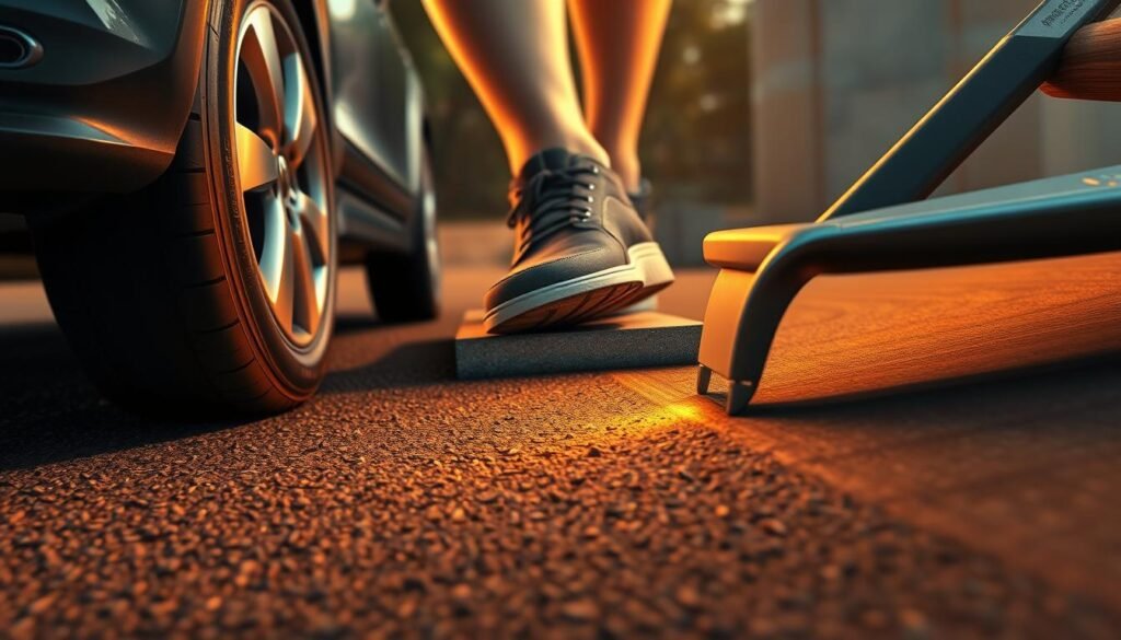 A detailed illustration of friction force in action, showcasing real-world applications in Thailand. In the foreground, a car's tires grip the asphalt, creating resistance as it accelerates. In the middle ground, a person's shoe sole makes contact with a concrete surface, demonstrating the friction that enables walking. In the background, a metal tool slides across a wooden surface, revealing the force required to overcome surface roughness. The scene is illuminated by warm, directional lighting, capturing the subtle textures and interactions between materials. The overall atmosphere conveys the ubiquity and importance of friction in our daily lives. A detailed illustration of friction force in action, showcasing real-world applications in Thailand. In the foreground, a car's tires grip the asphalt, creating resistance as it accelerates. In the middle ground, a person's shoe sole makes contact with a concrete surface, demonstrating the friction that enables walking. In the background, a metal tool slides across a wooden surface, revealing the force required to overcome surface roughness. The scene is illuminated by warm, directional lighting, capturing the subtle textures and interactions between materials. The overall atmosphere conveys the ubiquity and importance of friction in our daily lives.