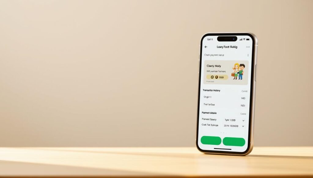 A modern, well-designed mobile payment application interface showcasing a simplified cash transfer process for Thai farmers. The app's intuitive UI features a clean, minimalist layout with clearly labeled sections for checking payment status, viewing transaction history, and accessing payment details. The screen is brightly lit, with a soft, natural lighting that creates a sense of calm and professionalism. The overall tone is one of efficiency, reliability, and user-friendliness, perfectly suited for the task of assisting Thai farmers in accessing their much-needed financial aid. A modern, well-designed mobile payment application interface showcasing a simplified cash transfer process for Thai farmers. The app's intuitive UI features a clean, minimalist layout with clearly labeled sections for checking payment status, viewing transaction history, and accessing payment details. The screen is brightly lit, with a soft, natural lighting that creates a sense of calm and professionalism. The overall tone is one of efficiency, reliability, and user-friendliness, perfectly suited for the task of assisting Thai farmers in accessing their much-needed financial aid.